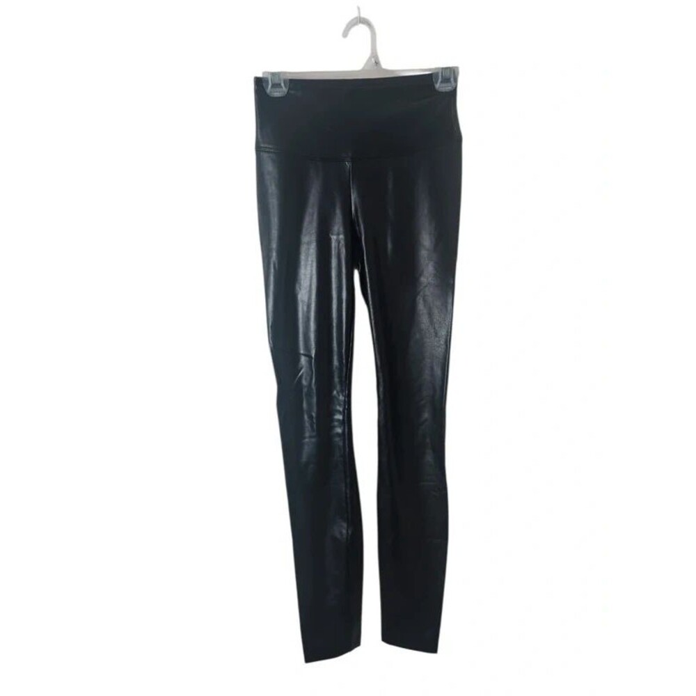 White house black market faux leather runway leggings